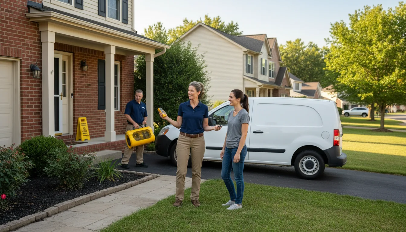 Residential water damage restoration in Marquette, NE